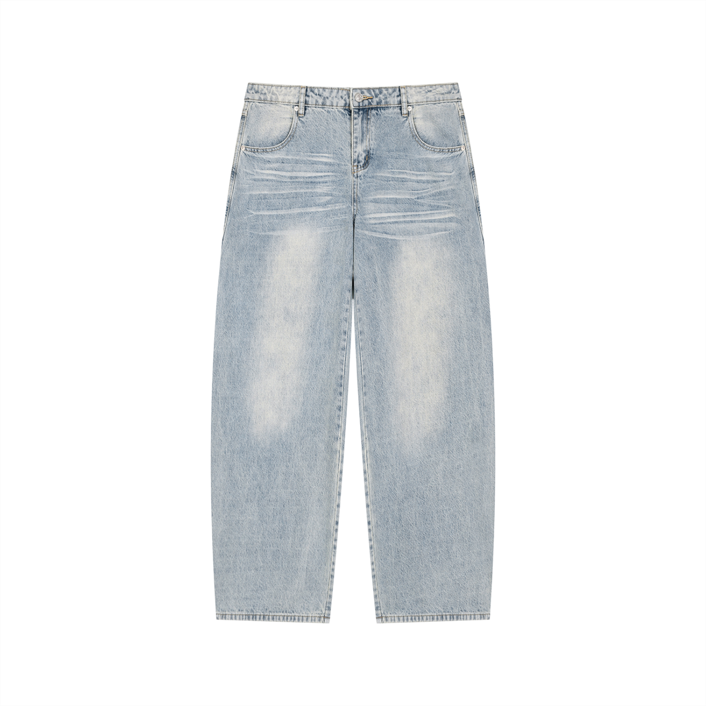 Enzyme Wash Wide-Leg Jeans by GOODS, view 1