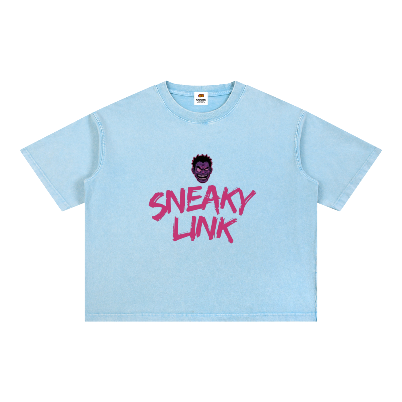 Sneaky Link Mineral-Wash Boxy Tee by GOODS, view 9
