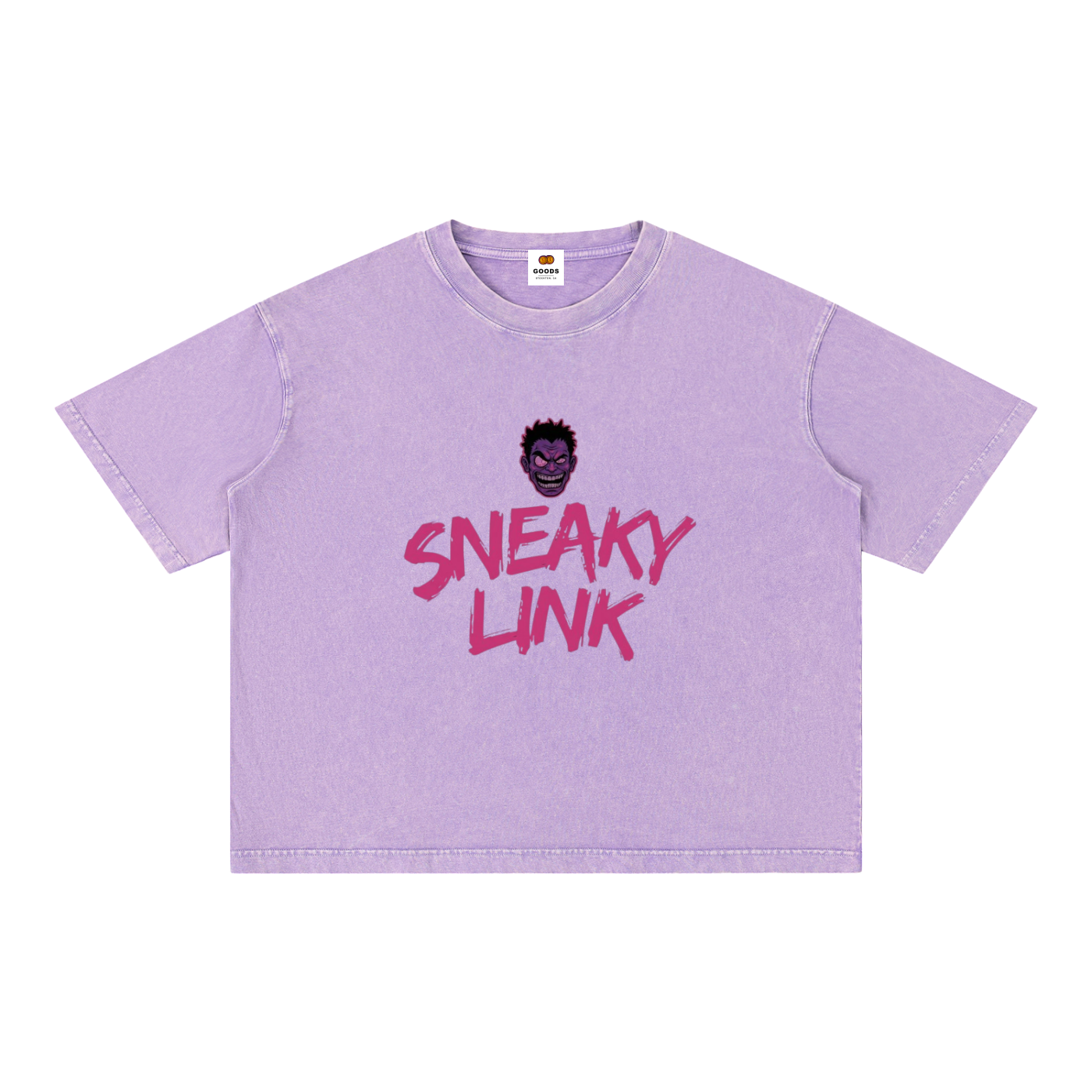 Sneaky Link Mineral-Wash Boxy Tee by GOODS, view 11