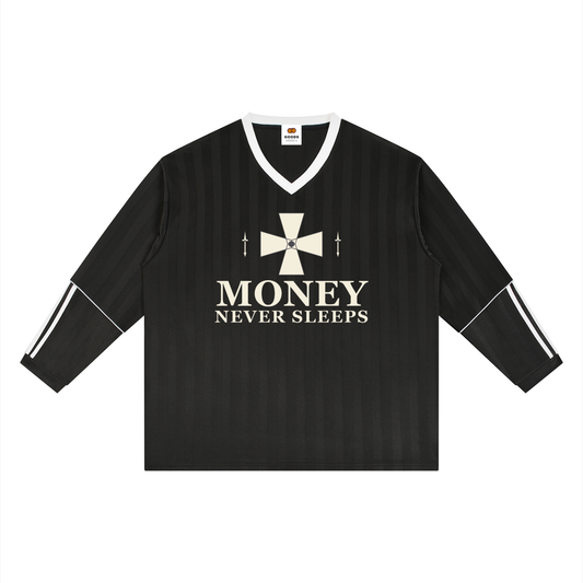 Money Never Sleeps Soccer Jersey by GOODS, view 1