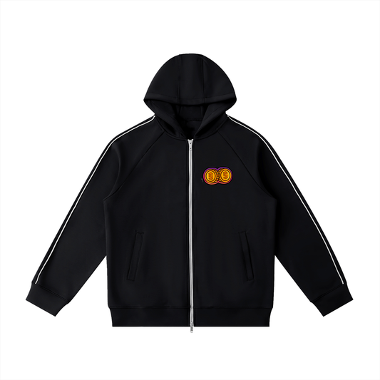 Money Moves Raglan Zip Hoodie by GOODS, view 1
