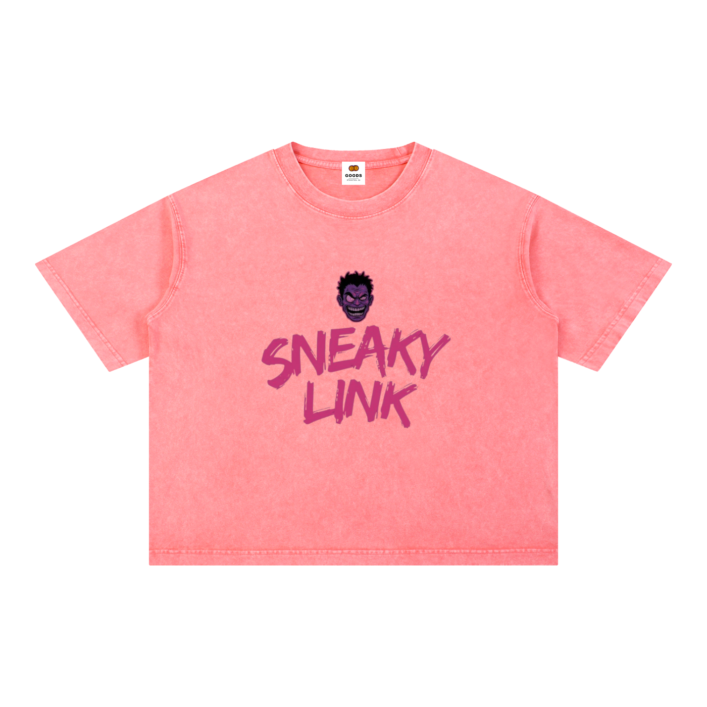 Sneaky Link Mineral-Wash Boxy Tee by GOODS, view 7